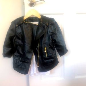 Faux leather jacket
